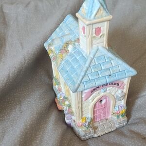 Spring Time Church Figurine -